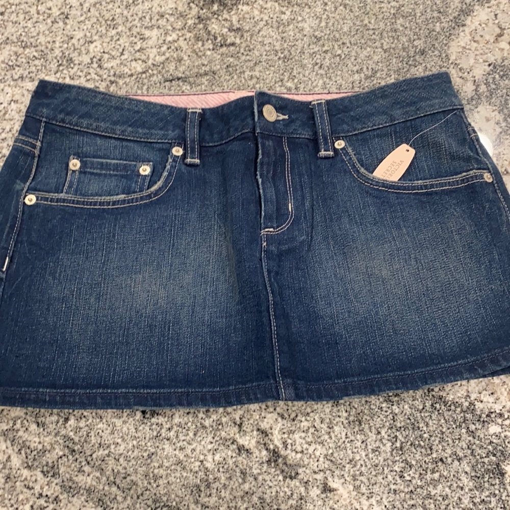 Rare NTW Victoria Secret PINK Denim Skirt - Size S